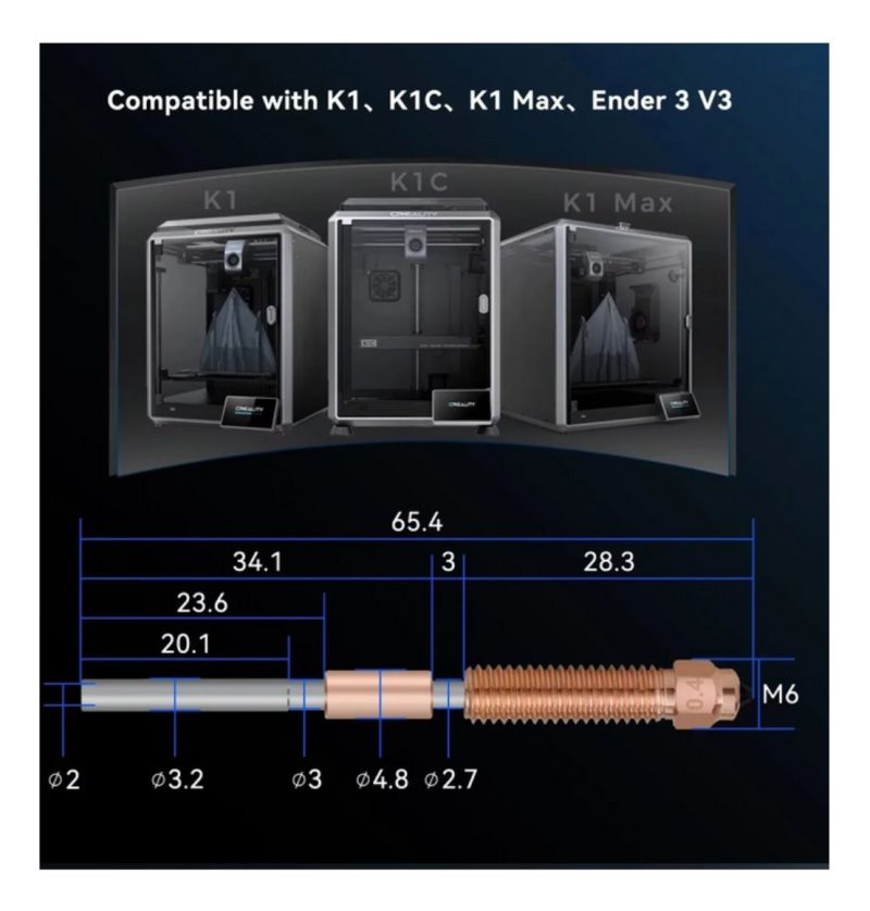 Nozzle Intercambio Rapido Ender-3 V3/v3 Plus K1c K1 Max - Image 4